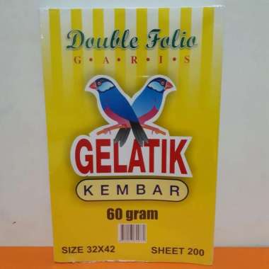 Stationery Kertas Double Folio Bergaris