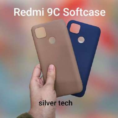 Silver Tech Silikon Redmi 9c Softcase Redmi 9c - coklat Xiaomi Redmi 9c