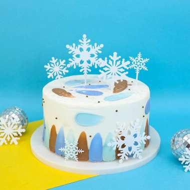 Topper Snowflake Frozen Silver
