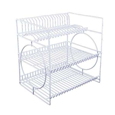 Jual Rak Piring Dan Gelas Susun 3 Putih Online Oktober 2020 Blibli Com