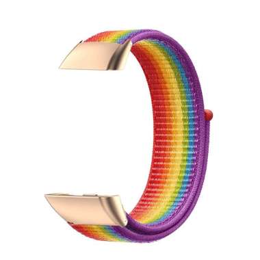 Tali Jam Nylon Huawei Strap Band 6 Nilon RAINBOW