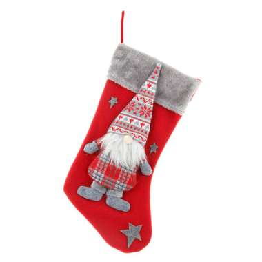 Puerto Rico Skull Santa Xmas Socks 2Pcs Set Christmas Stockings Decorations 