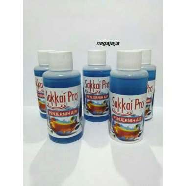 Penjernih air aquarium sakai pro isi 100 ml biru