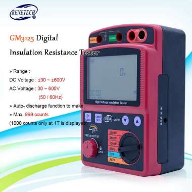 Insulation Tester Benetech GM3125 Megger Test High Voltage 5KV Meger Resistance GM-3125 GM 3125