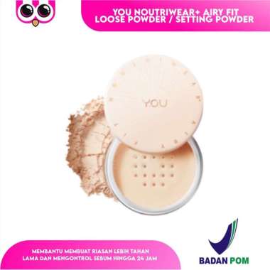 YOU NOUTRIWEAR+ AIRY FIT LOOSE POWDER / SETTING POWDER / BEDAK TABUR CLASSIC IVORY