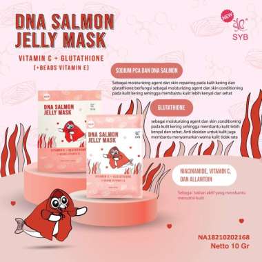 PER BOX SYB JELLY MASK BLUEBERRY WATERMELON CUCUMBER MUGWORT DNA SALMON / MASKER WAJAH PER BOX DNA S