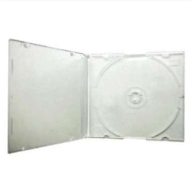 CD / DVD CASE PLASTIK SINGLE SLIM TRANSPARAN