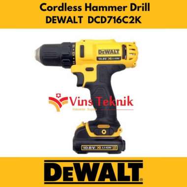 Dewalt Dcd 716 Mesin Bor Baterai Cordless Hammer Drill Dewalt Dcd716