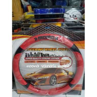 noona variasi mobil Cover Stir - Sarung Stir Mobil Red