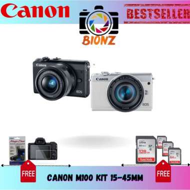 CANON EOS M100 KIT KIT 15-45MM KAMERA ONLY KIT 15-45Mm