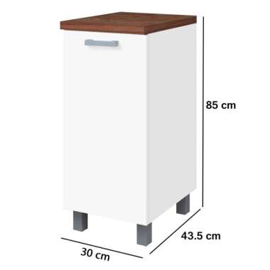 Kitchen Set Bawah Rak Dapur Kayu Modern Minimalis - Indiana bawah Bawah 30 CM