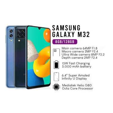 Samsung M32 Ram 8 Rom 128GB Putih