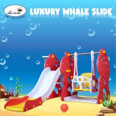 Labeille KC 533 3in1 Whale Perosotan Ayunan Ring Bola Basket Red