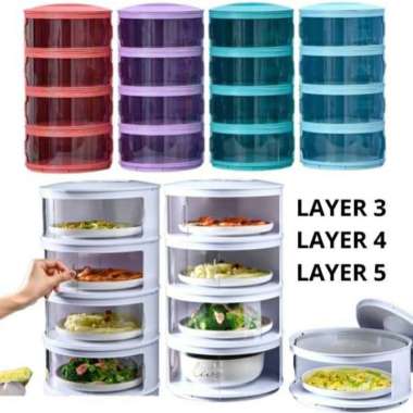 Tudung Saji 5 Susun Rak Susun Makanan Portable Food Cover