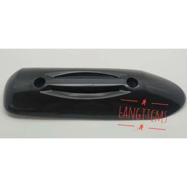 Tutup Knalpot Tameng Pelindung Cover Knalpot Scoopy Hitam Hitam