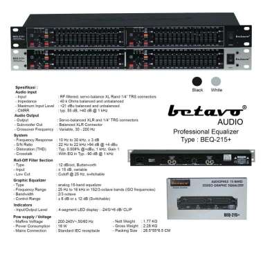 Equalizer Betavo BEQ-215+BLACK