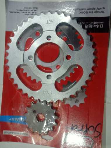 GEAR DEPAN & GEAR BELAKANG ENR SUPRA 40 T 15 T
