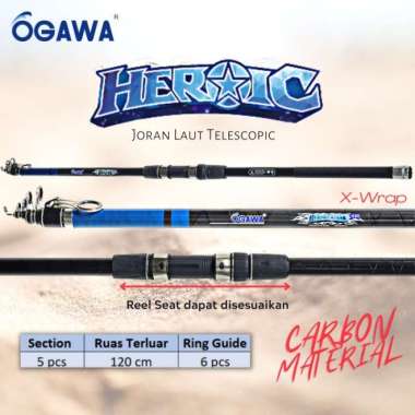 JORAN SURF TELESCOPIC OGAWA HEROIC 390 420 CARBON X WRAP RINGAN KAKU - 420 420