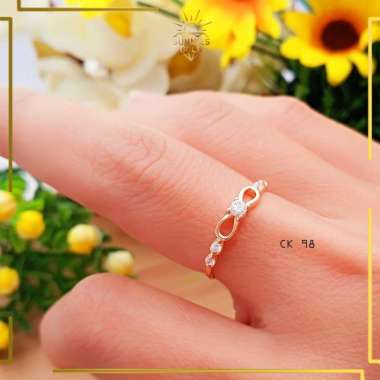 CINCIN WANITA EMAS ASLI KADAR 375% DAN KADAR 300% CINCIN PITA EMAS SIMPEL ELEGAN CK 98 8K