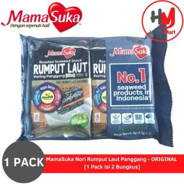 Promo Harga Mamasuka Rumput Laut Panggang Original per 2 bungkus 4 gr - Blibli