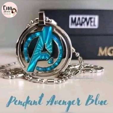 Kalung Kesehatan Avengers Blue Pendant LSM Avenger Biru Original MCI