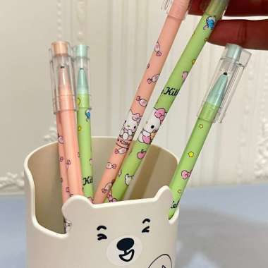 Pulpen Gel Odemei Eraseable Sanrio Qiduo - BISA DIHAPUS TINTA HITAM - pena lucu pen gel bolpoin bulp