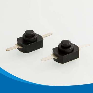 Push Button ON OFF Toggle Switch Self Locking Waterproof Saklar Senter Kecil 30V 1A 2 Kaki Self Lock