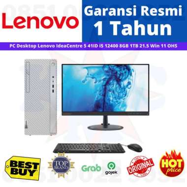 PC Desktop Lenovo IdeaCentre 5 41ID i5 12400 8GB 1TB 21.5 Win 11 OHS