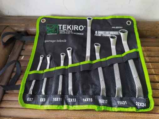 Kunci Ring set Ring tekiro 1 set ukuran 6 sampai 24 8pcs