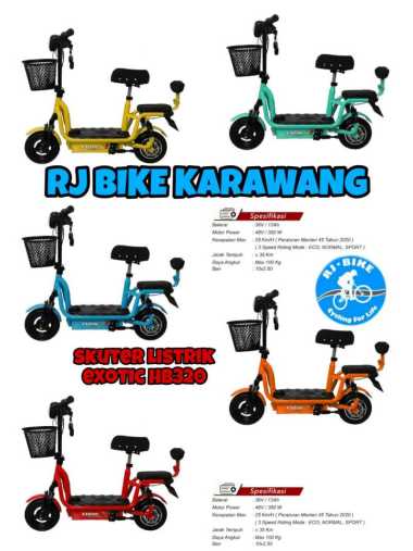 SKUTER LISTRIK ET HB320 EXOTIC Merah