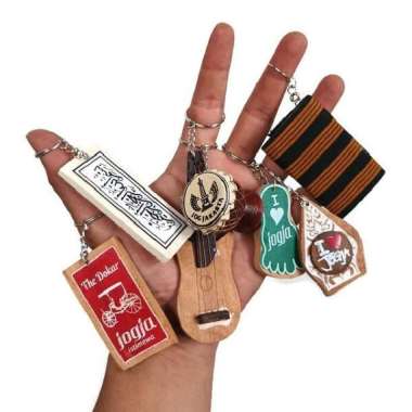 Souvenir gantungan kunci unik / souvenir jogja / souvenir pernikahan Telapak kaki