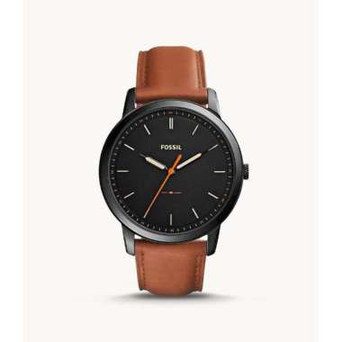 Fossil The Slim Minimalist FS-5305 Original Jam Tangan Pria Black Brown