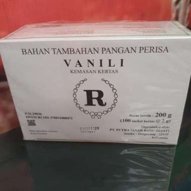 vanili R bubuk sachet 1 dus
