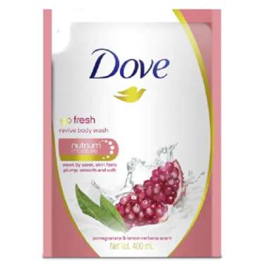 Promo Harga Dove Body Wash Go Fresh Revive 400 ml - Blibli