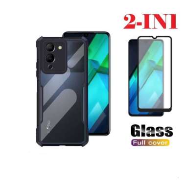Promo Paket 2in1 Case Transparan Infinix Note 12 G96 Free Tempered Glass Layar Infinix Note 12 G96