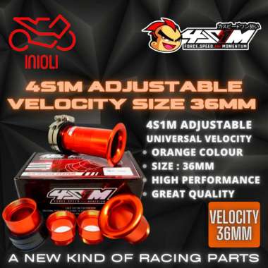 VELOCITY 4S1M 36MM AJUSTABLE UNIVERSAL BEAT SCOOPY VARIO PCX VARIO NMAX AEROX MIO M3 MX KING SONIC S