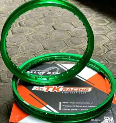 VELG TK RACING JAPAN 18 21 Hole Lubang 36 ORIGINAL JAPAN KLX CRF WR Biru