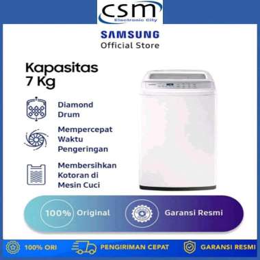 Samsung Mesin Cuci 7Kg Wa 70H4000 Sg / Wa70H4000 / Wa 70H4000 Garansi Resmi