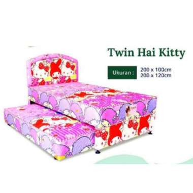 Boxy Sorong Springbed Sorong tingkat Tingkat 2in1 OLYMPIC Hello Kitty 120