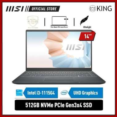 MSI MODERN 14 1019ID i3 1115G4 8GB 512GB 14 FHD W11