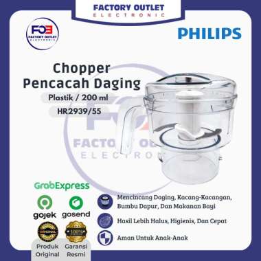Philips HR2939 / 55 Walita Chopper Pencacah Daging Sayur Makanan Bayi