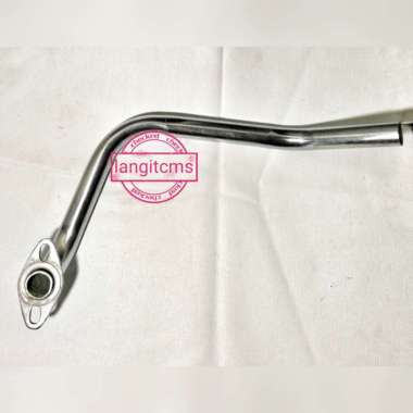 CMS leher knalpot beat fi spacy fi scoopy fi genio chrome stainless Silver