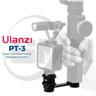 ULANZI TRIPLE COLD SHOE MOUNT EXTENSION BRACKET FOR GIMBAL STABILIZER