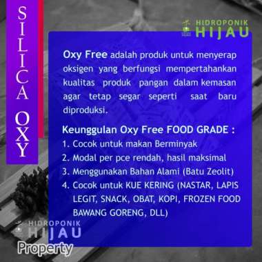 1 KG SILICA GEL OXY FREE FOOD GRADE KEMASAN 2 GRAM