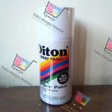 Cat semprot pylox / pilok Diton 300CC (884) Black doff ( hitam doff )