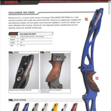 INFITEC CHALLENGER ILF RISER - Riser Busur Panah RECURVE ILF