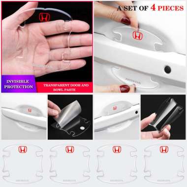 stiker logo honda pelindung anti gores cat handle gagang pintu mobil