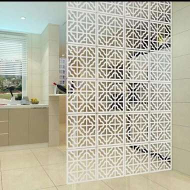 dekorasi penyekat ruangan vintage 1set isi4bh - pembatas ruangan SDO 99 - Putih