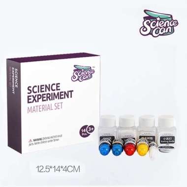 Science Can Experiment Material mainan edukasi warna montessori anak