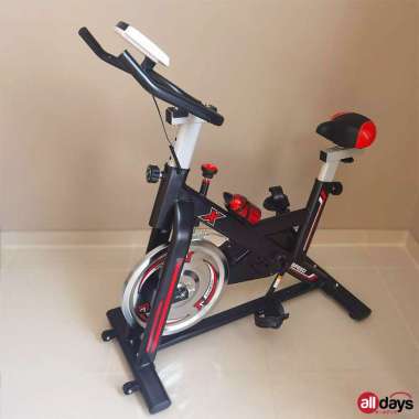 Alldays Sepeda Kardio / Sepeda Statis / Sepeda Fitness / Alat Peralatan Olahraga Semua Ukuran Hitam